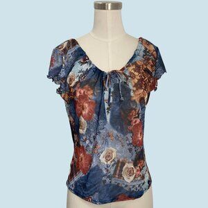 Y2K Floral Top